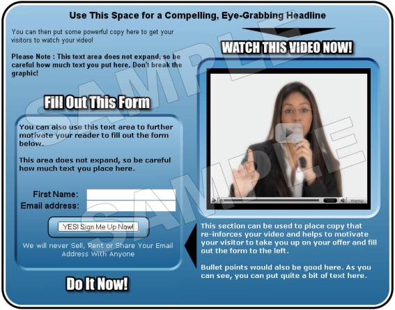 35 Stunning Video Squeeze Templates | Private Label Rights